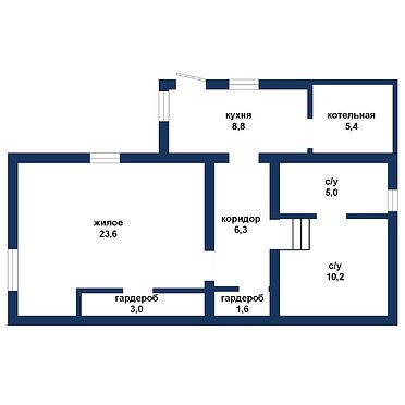 Жилой дом с двумя участками в частной соб-ти - 440016, план 1